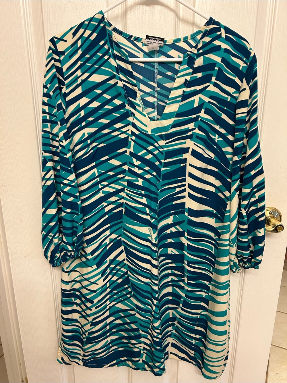 Manuhealii Blue V-Neck dress